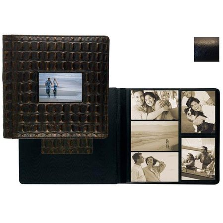 RAIKA Raika RO 113 BLK Frame Front 4 x 6 Large Album - Black RO 113 BLK